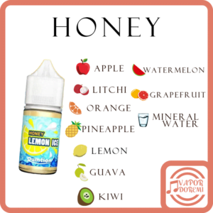 [3-4分涼]Honey檸檬之淚 蜂蜜檸檬 蘋果冰 奇異果 荔枝冰 橙子冰 小煙油30ML 35MG 微涼不甜膩的味覺感受