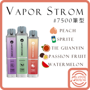 [停售]Vapor Storm 風暴(筆型)  一次性多口數\拋棄式/可充電  #7500口 3%