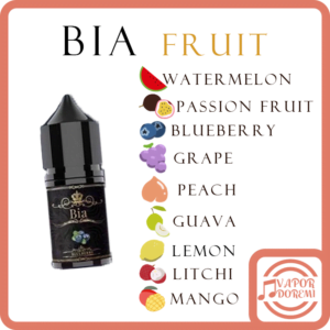 [新口味上市][3-4分涼]Bia 比亞 水果系列 (新)芒果鳳梨|(新)荔枝西瓜|(新)草莓西瓜|(新)芭樂檸檬|(新)白葡萄(新)草莓|哈密瓜|奇異果|蘋果|西瓜|百香果|藍莓|葡萄|蜜桃|芭樂|檸檬|荔枝|芒果 小煙油30ML 35MG