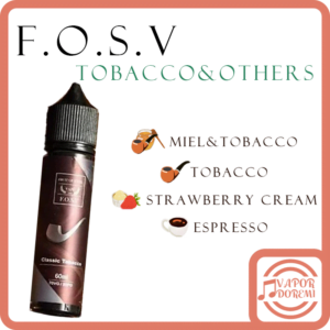 [美國品牌] [不涼]F.O.S.V. 鋼鐵果(菸草&下午茶系列) 蜂蜜煙草 經典煙草 草莓奶昔 義式咖啡  大煙油60ML 0MG