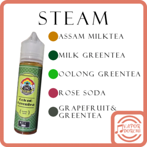 史汀 Steam 蒸氣 阿薩姆奶茶|奶綠|烏龍綠|鮮柚綠茶|玫瑰汽水 大煙油60ML 0MG  3MG 6MG