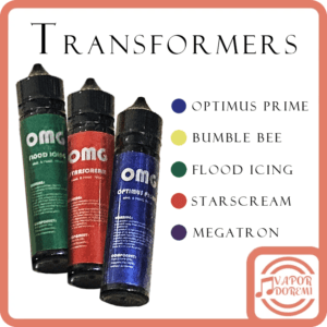 Transformers 變形金剛 柯博文 大黃蜂 密卡登 紅蜘蛛 大煙油60ml 3mg